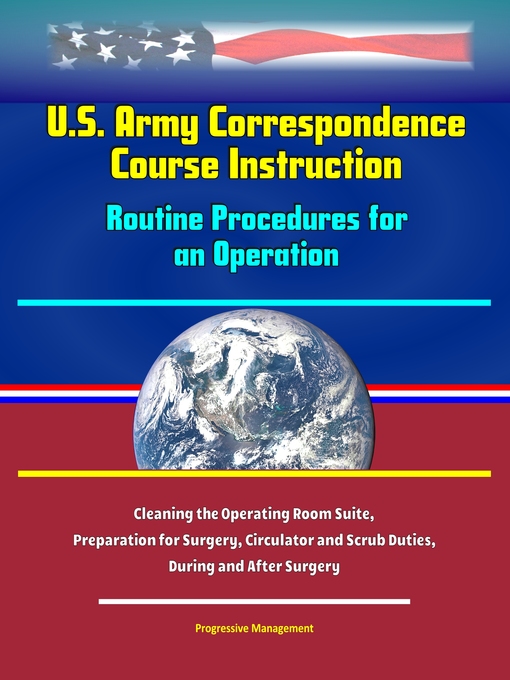 Title details for U.S. Army Correspondence Course Instruction by Progressive Management - Available